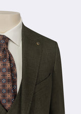 Khaki Three-Piece Suit