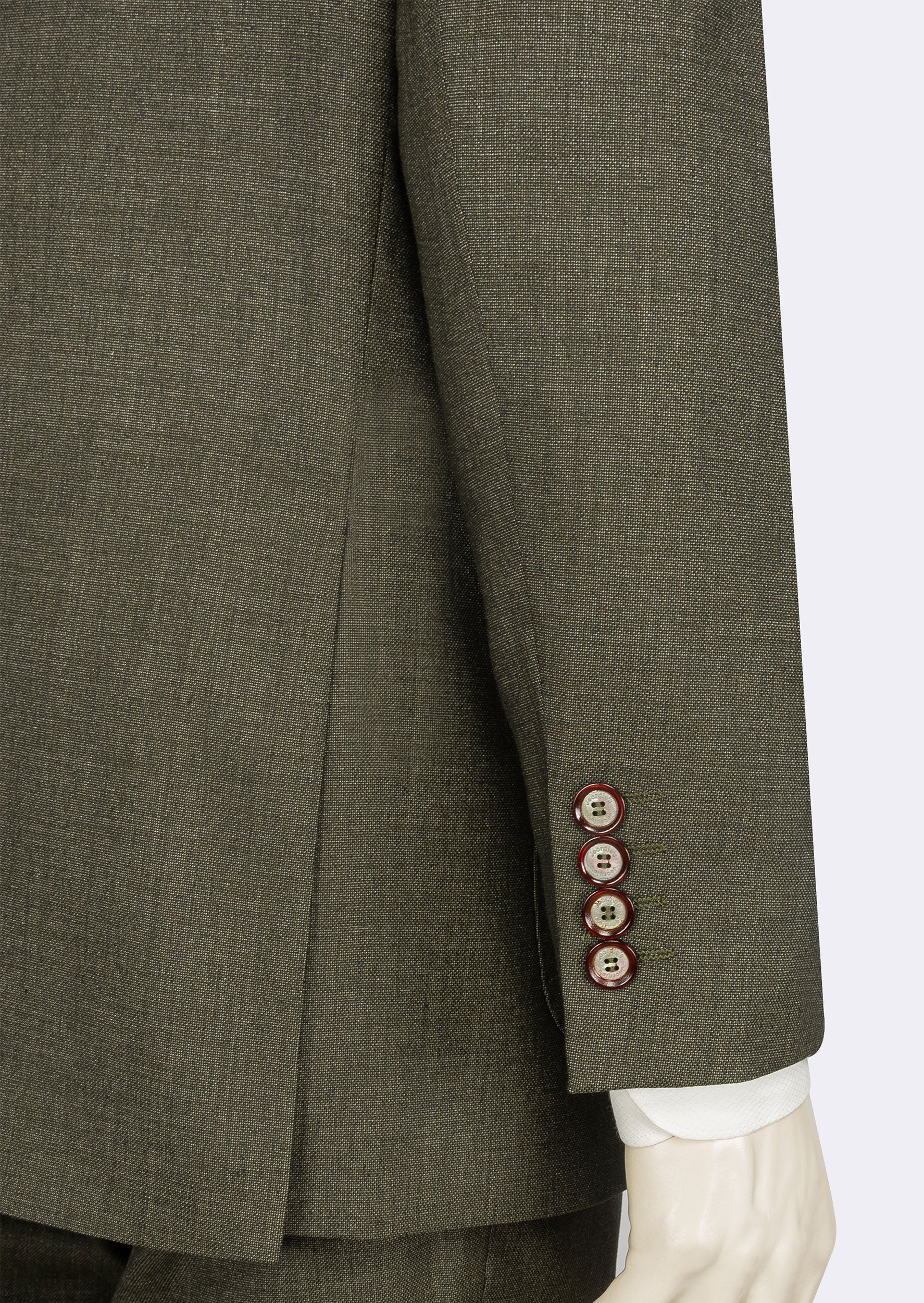 Khaki Three-Piece Suit