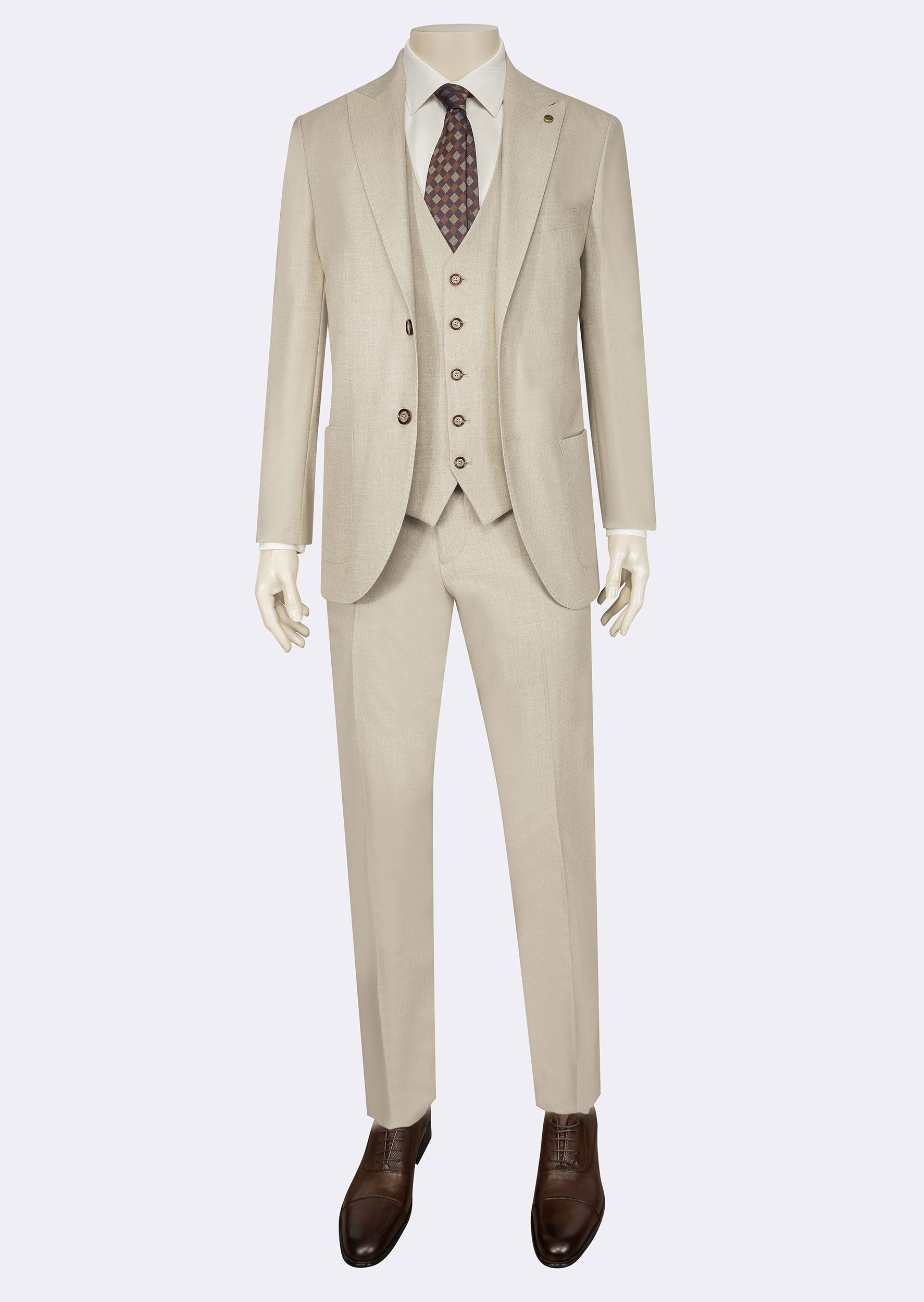Stone Three-Piece Suit