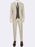 Beige Three-Piece Suit