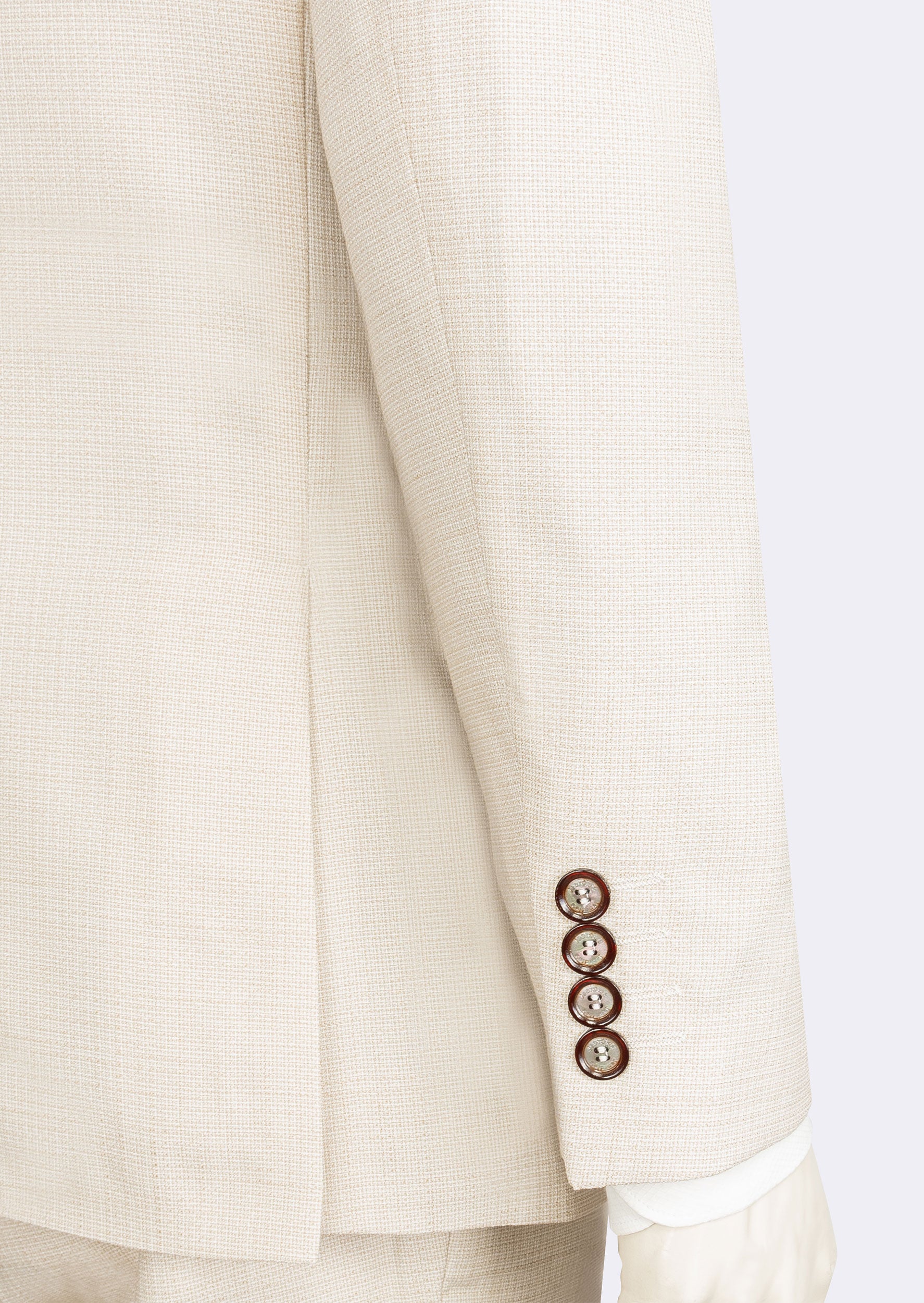 Beige Three-Piece Suit