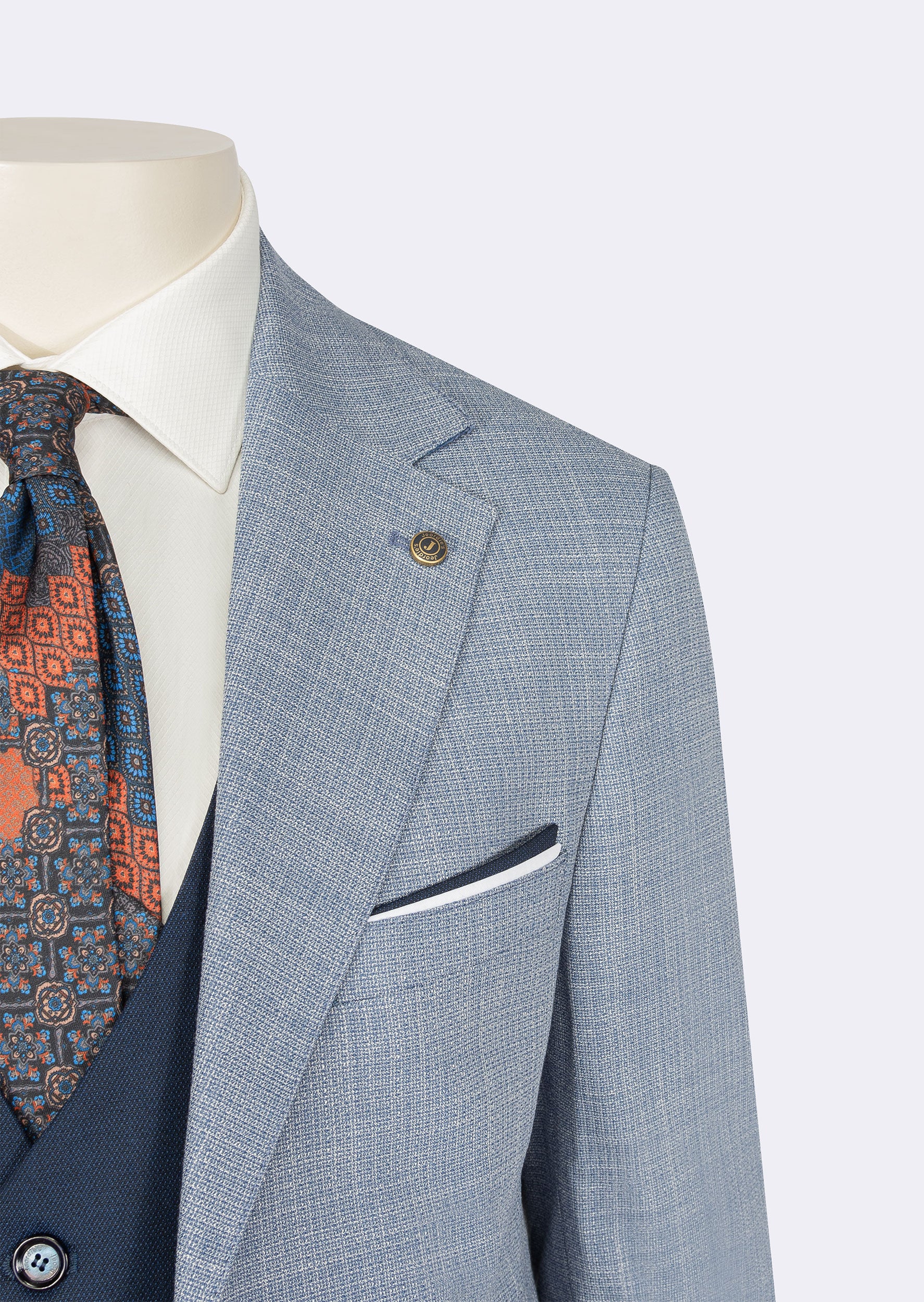 Blue Three-Piece Suit