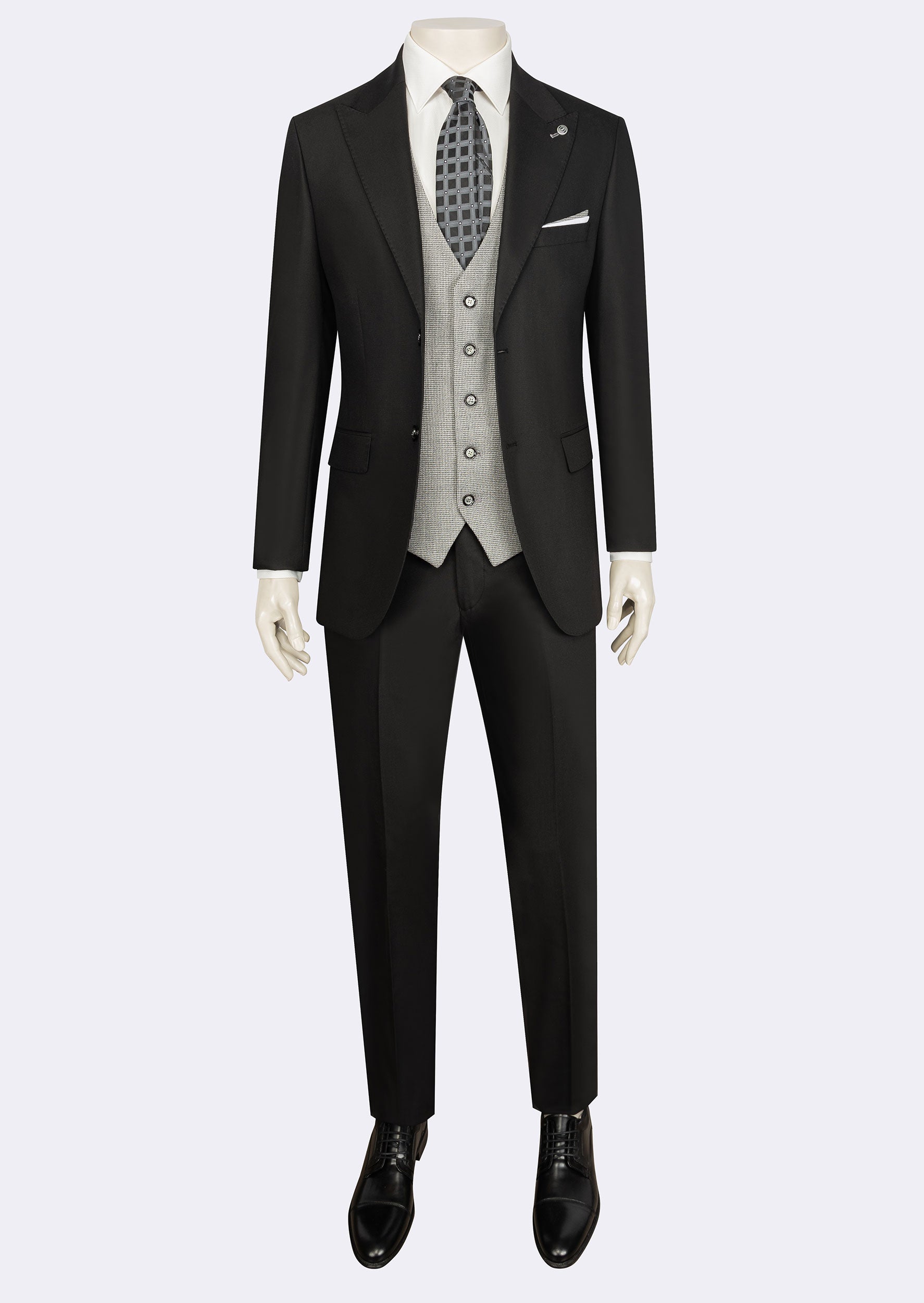 Black Three-Piece Suit