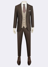 Brown Three-Piece Suit