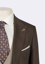 Brown Three-Piece Suit