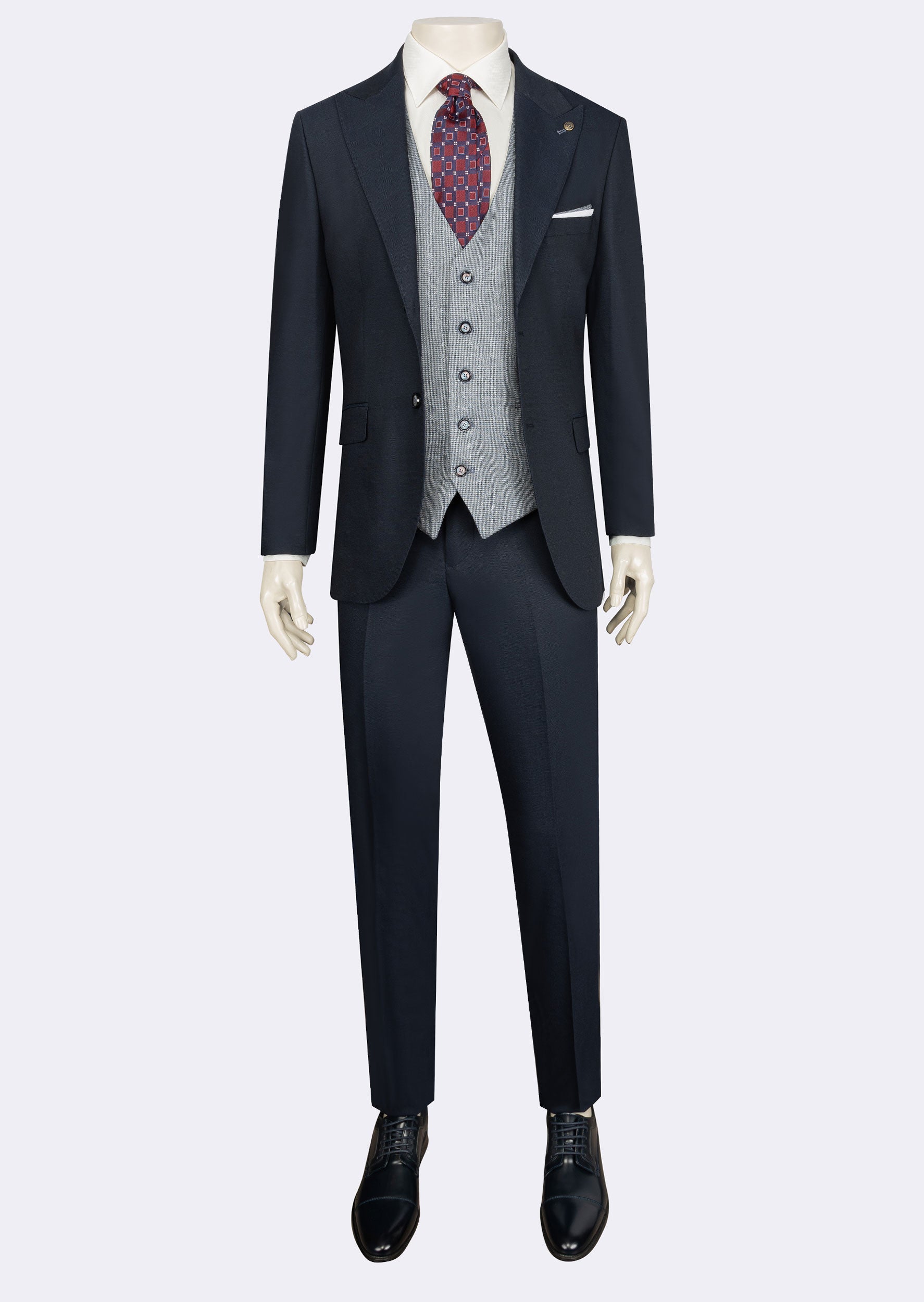 Navy Three-Piece Suit