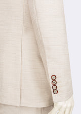 Beige Three-Piece Suit
