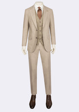 Taupe Three-Piece Suit