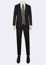 Black Three-Piece Suit