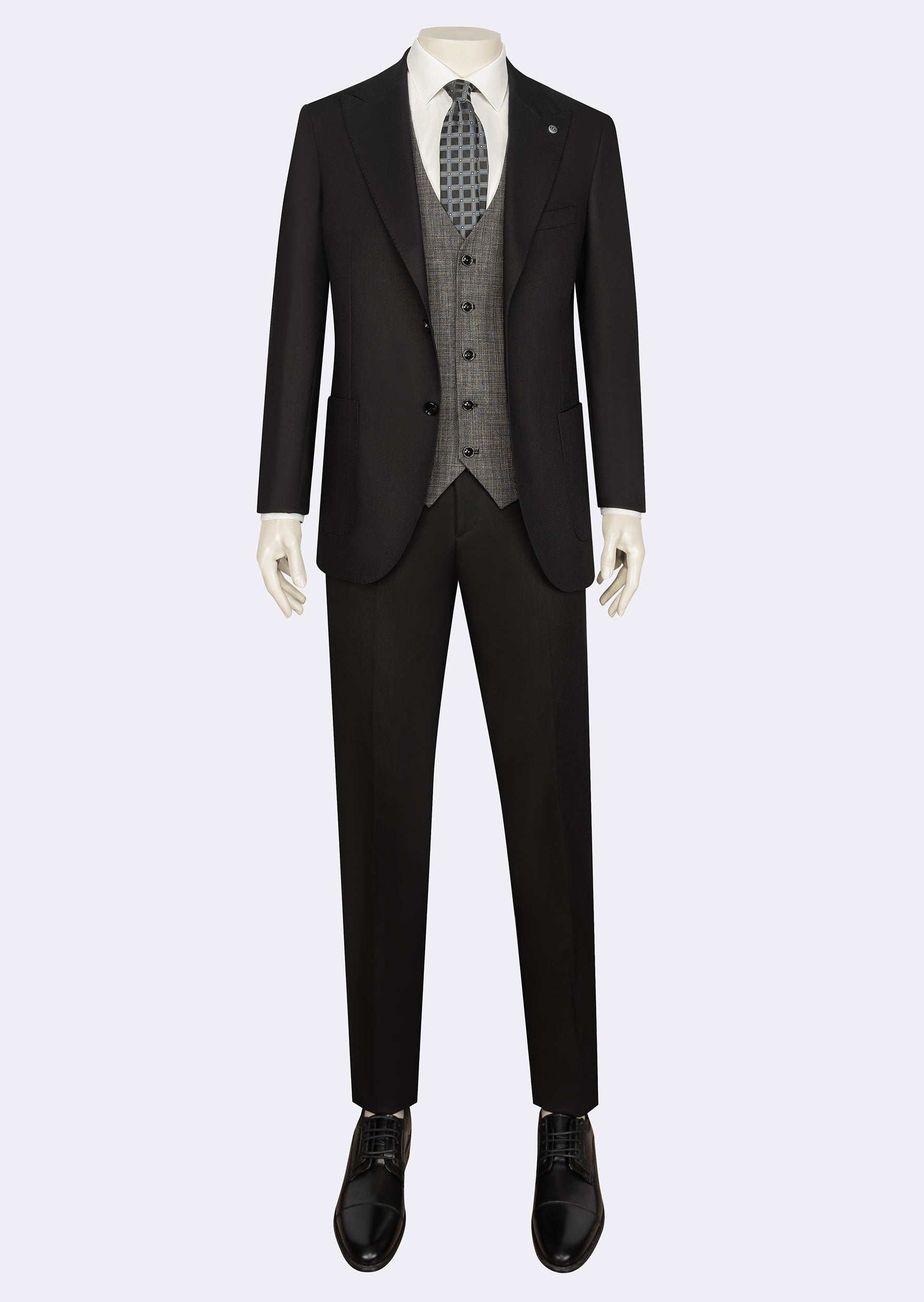 Black Three-Piece Suit