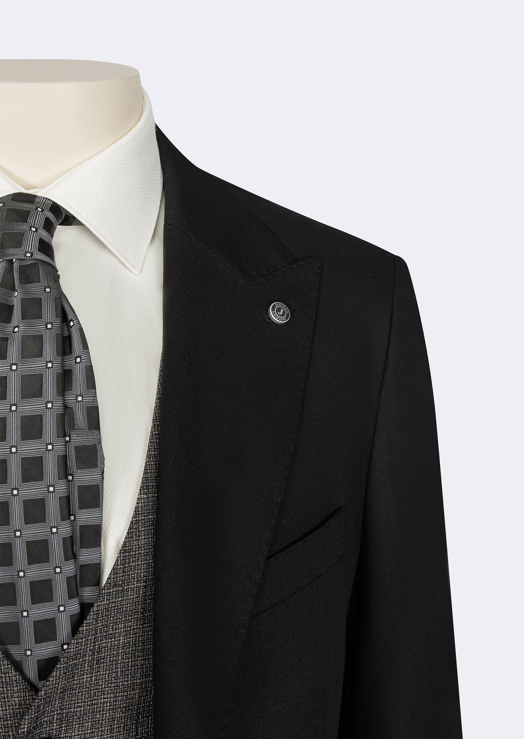 Black Three-Piece Suit