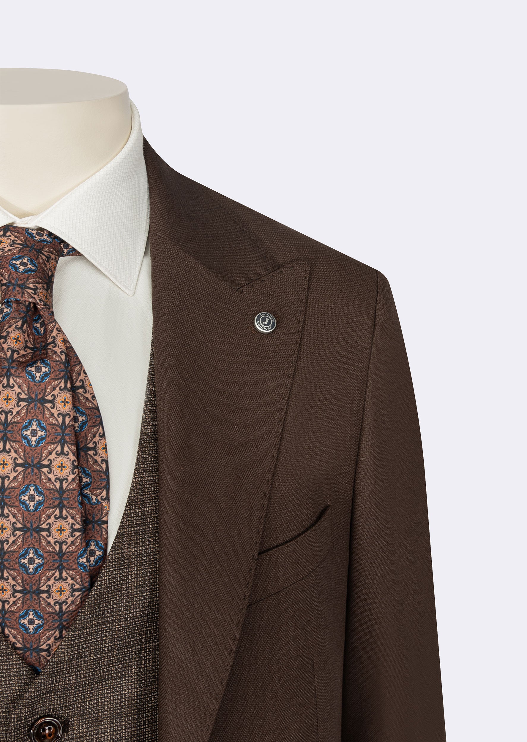 Brown Three-Piece Suit