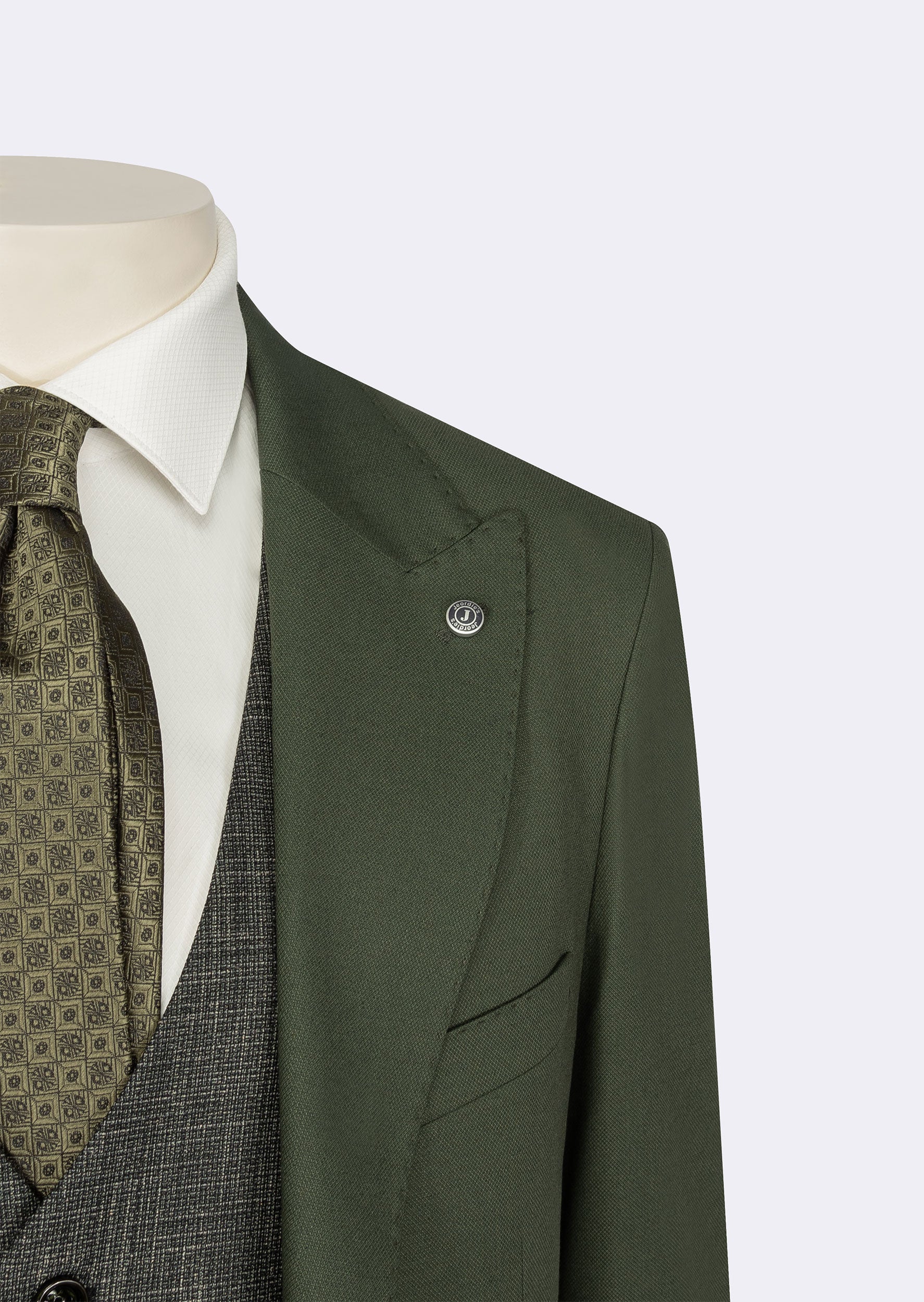 Green Three-Piece Suit