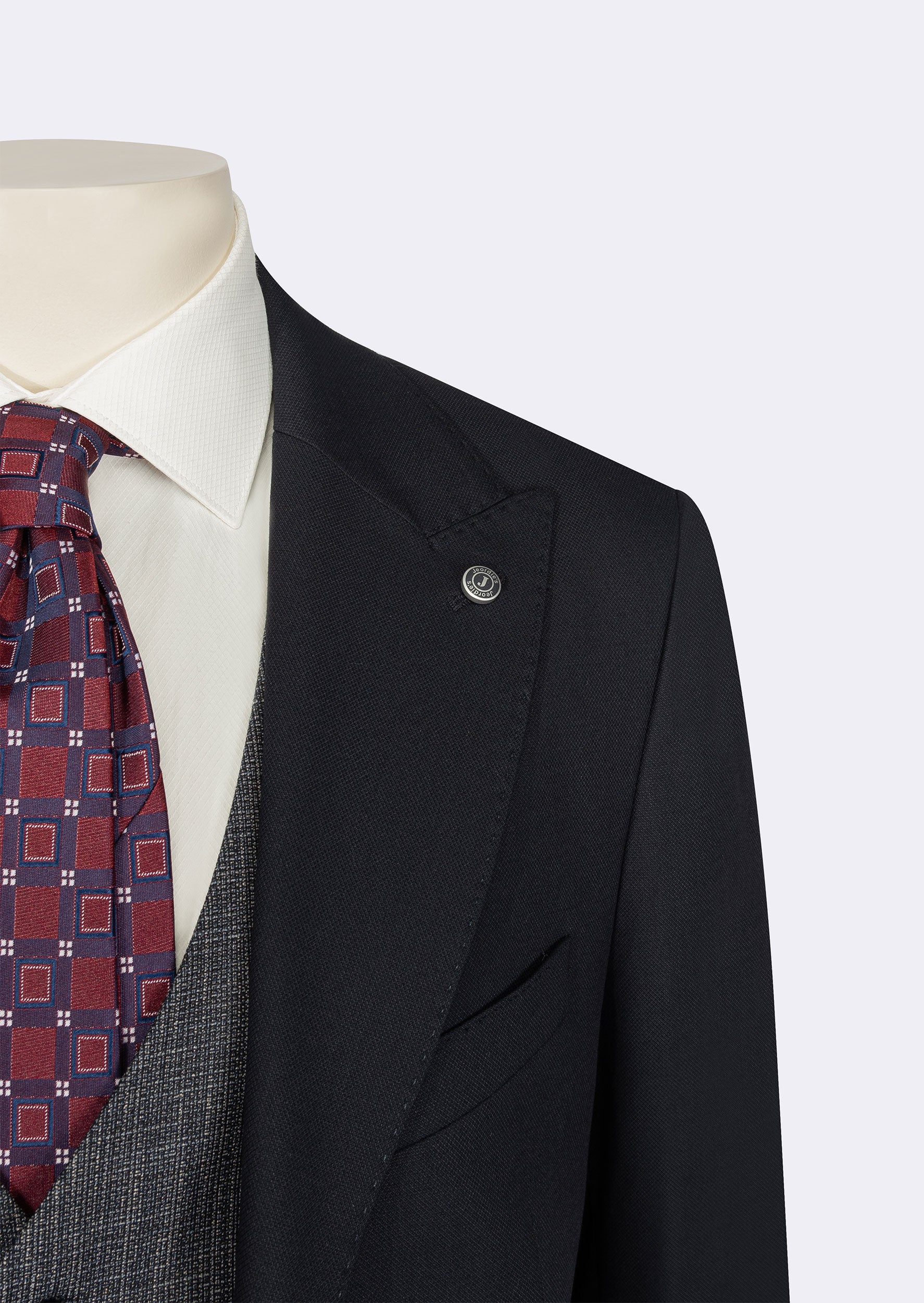 Dark Navy Three-Piece Suit