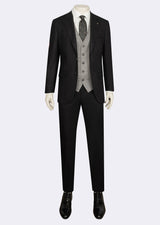 Black Three-Piece Suit