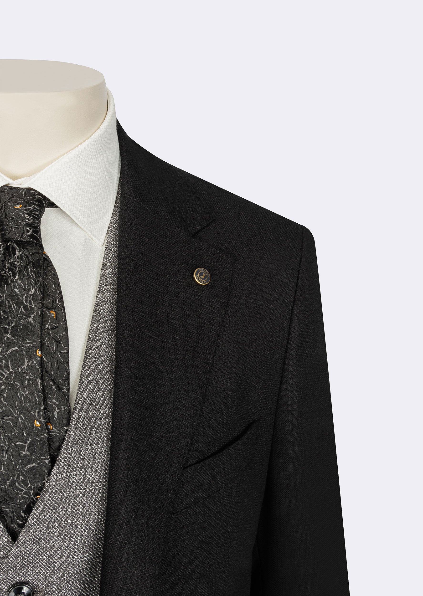 Black Three-Piece Suit