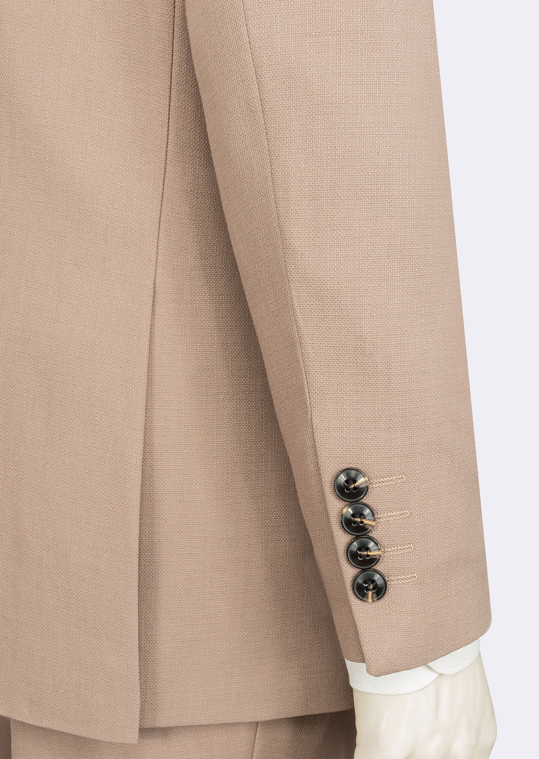 Beige Three-Piece Suit
