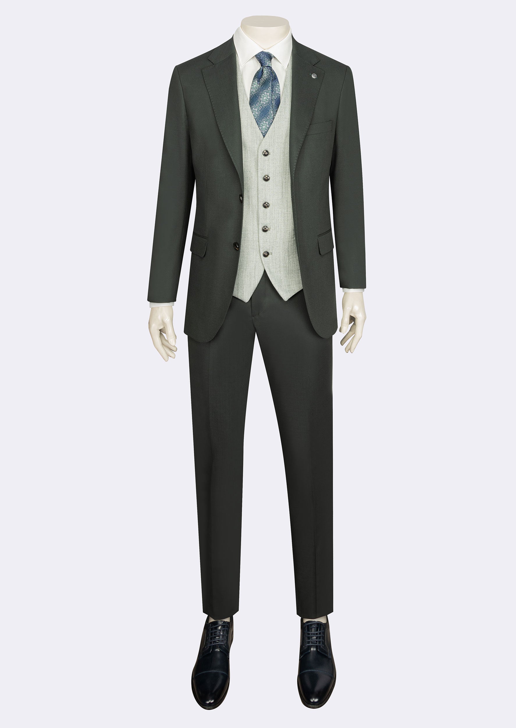 Green Three-Piece Suit