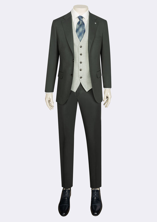 Green Three-Piece Suit