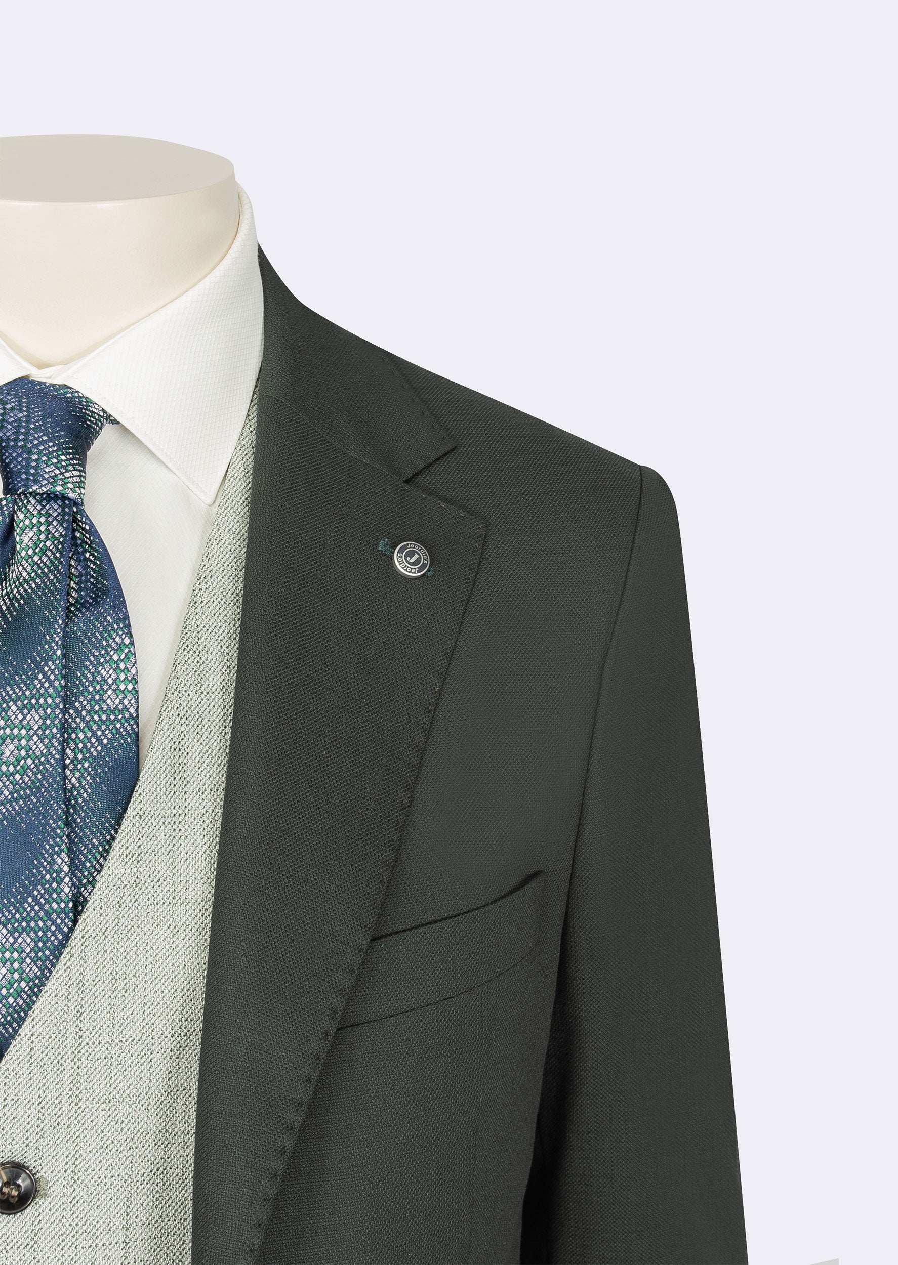 Green Three-Piece Suit