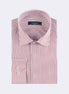 Burgundy - White Long Sleeve Shirt