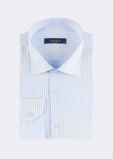Blue - White Long Sleeve Shirt