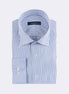 Sax Blue - White Long Sleeve Shirt