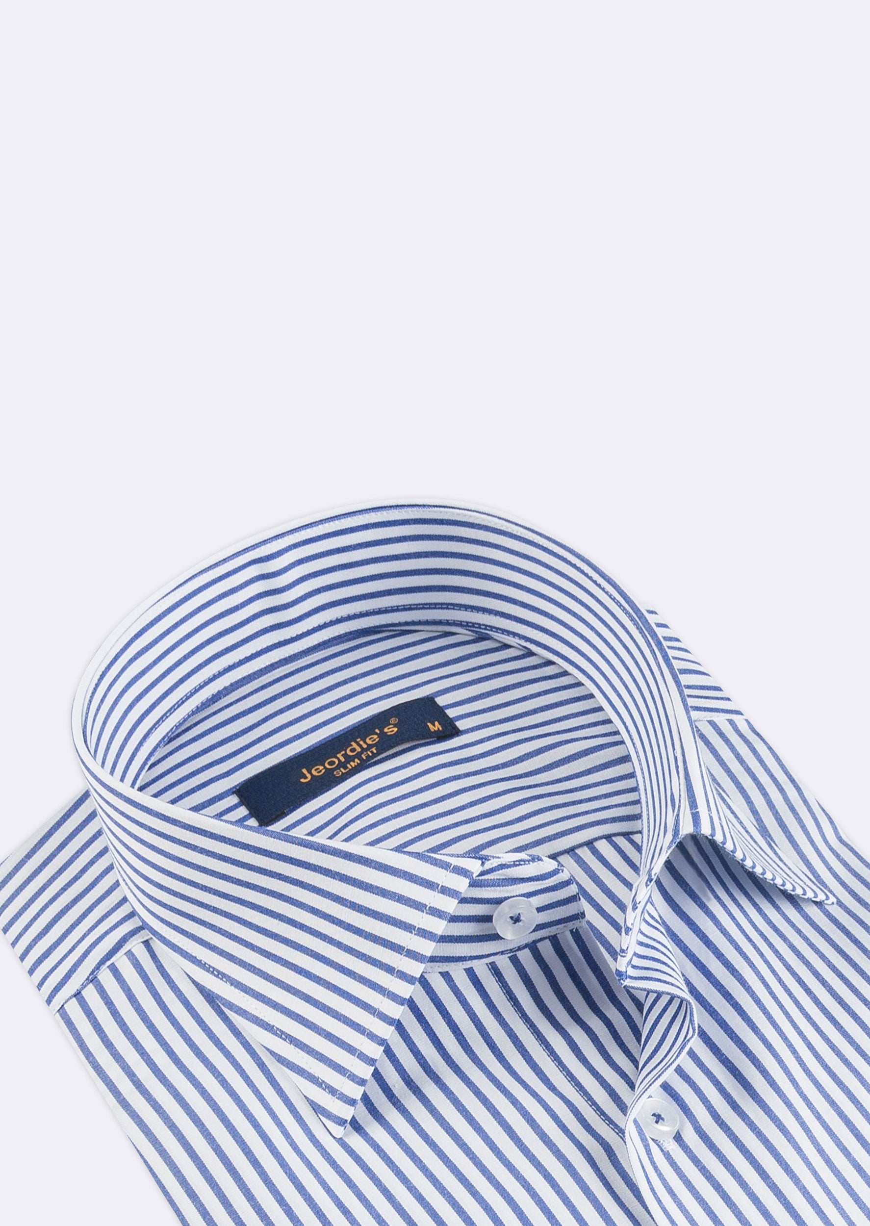 Sax Blue - White Long Sleeve Shirt