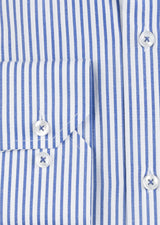 Sax Blue - White Long Sleeve Shirt
