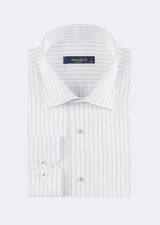 White - Navy Long Sleeve Shirt