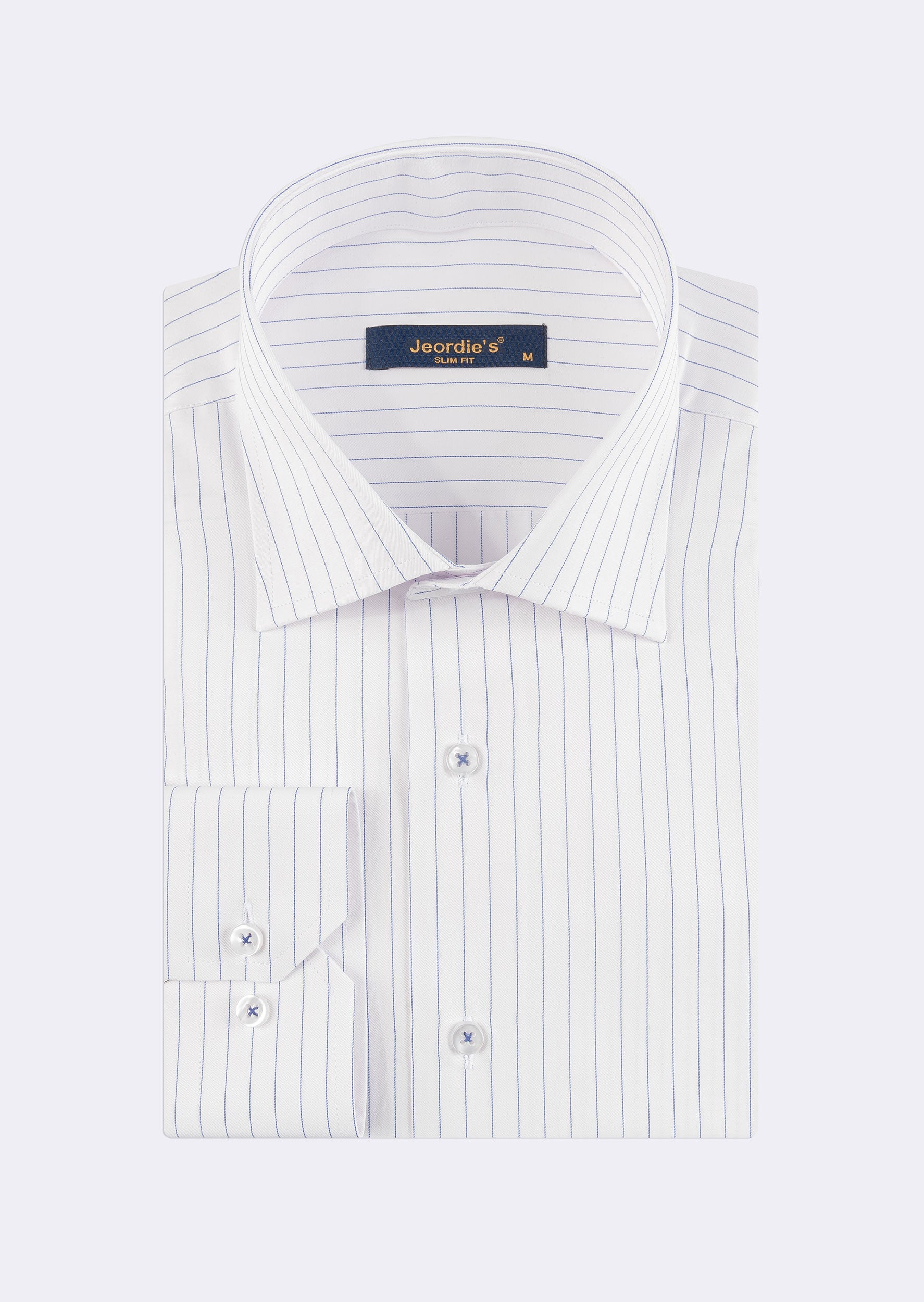 White - Navy Long Sleeve Shirt