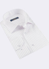 White - Navy Long Sleeve Shirt