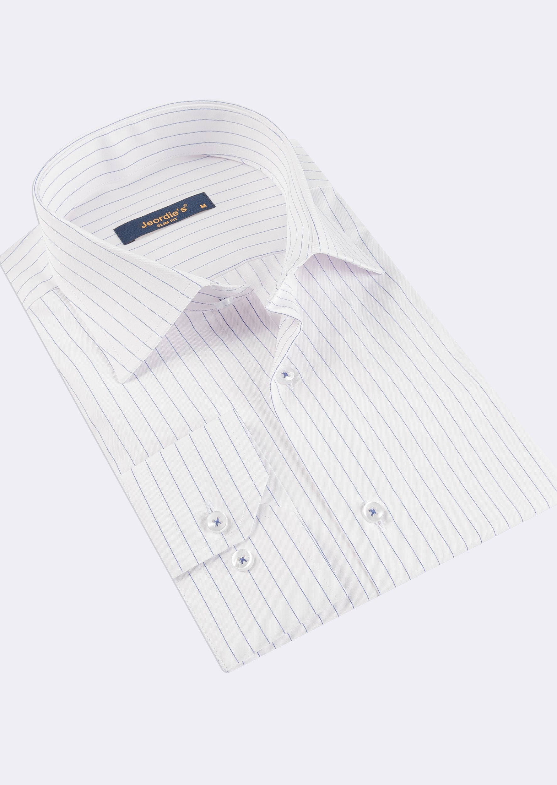 White - Navy Long Sleeve Shirt