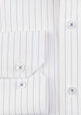 White - Navy Long Sleeve Shirt