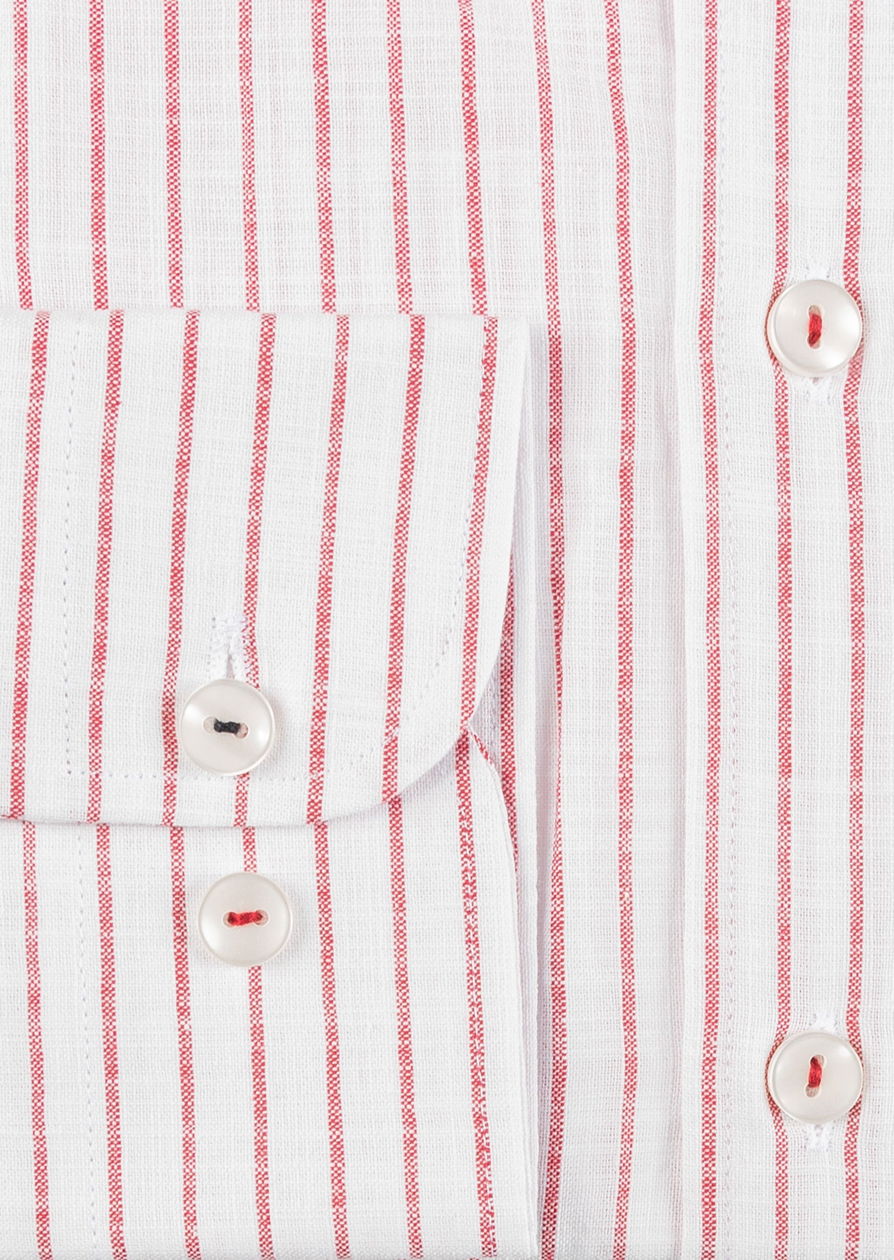 White - Burgundy Long Sleeve Shirt