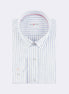 White - Sax Blue Long Sleeve Shirt