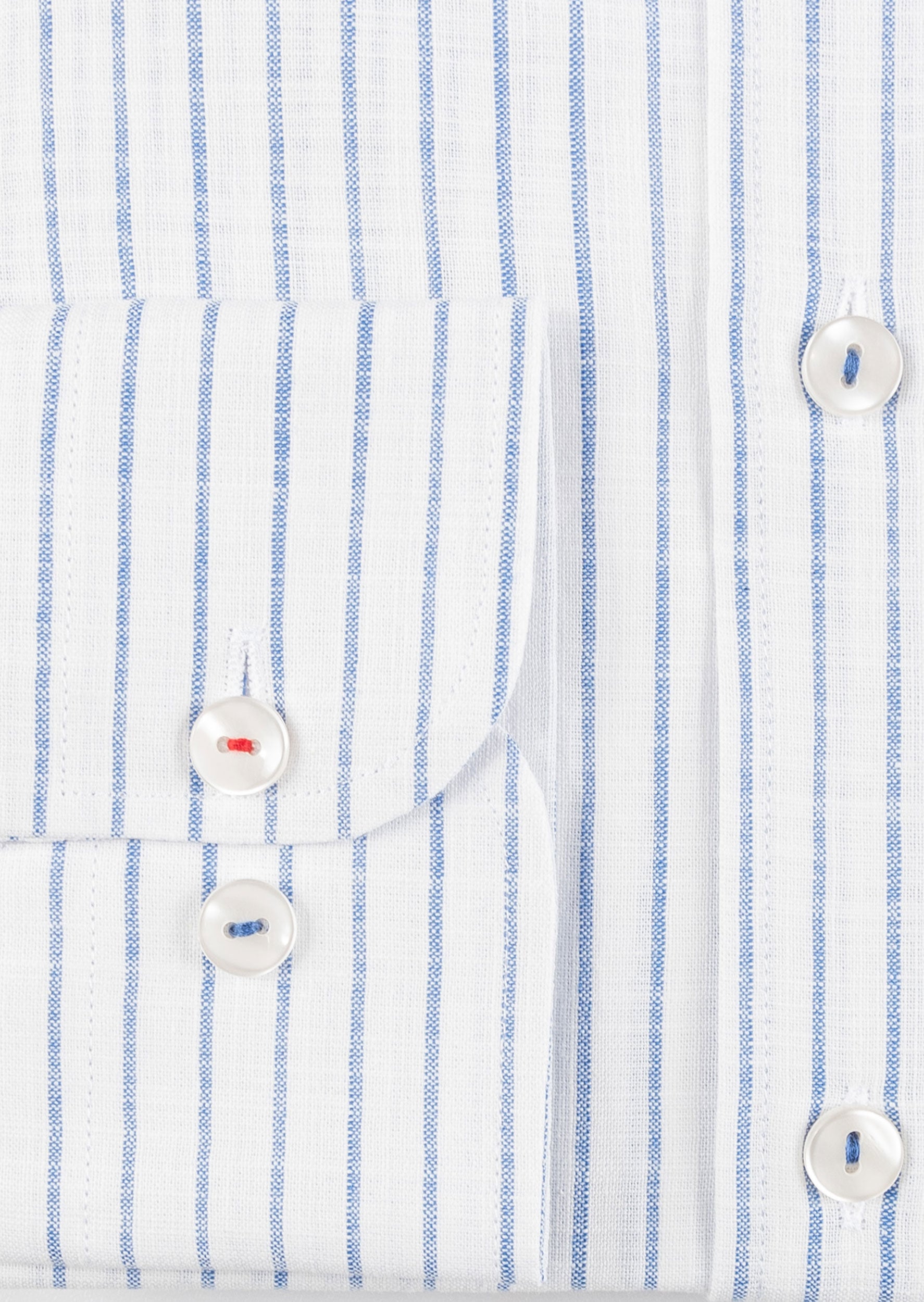 White - Sax Blue Long Sleeve Shirt