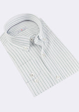 White - Green Long Sleeve Shirt