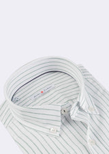 White - Green Long Sleeve Shirt
