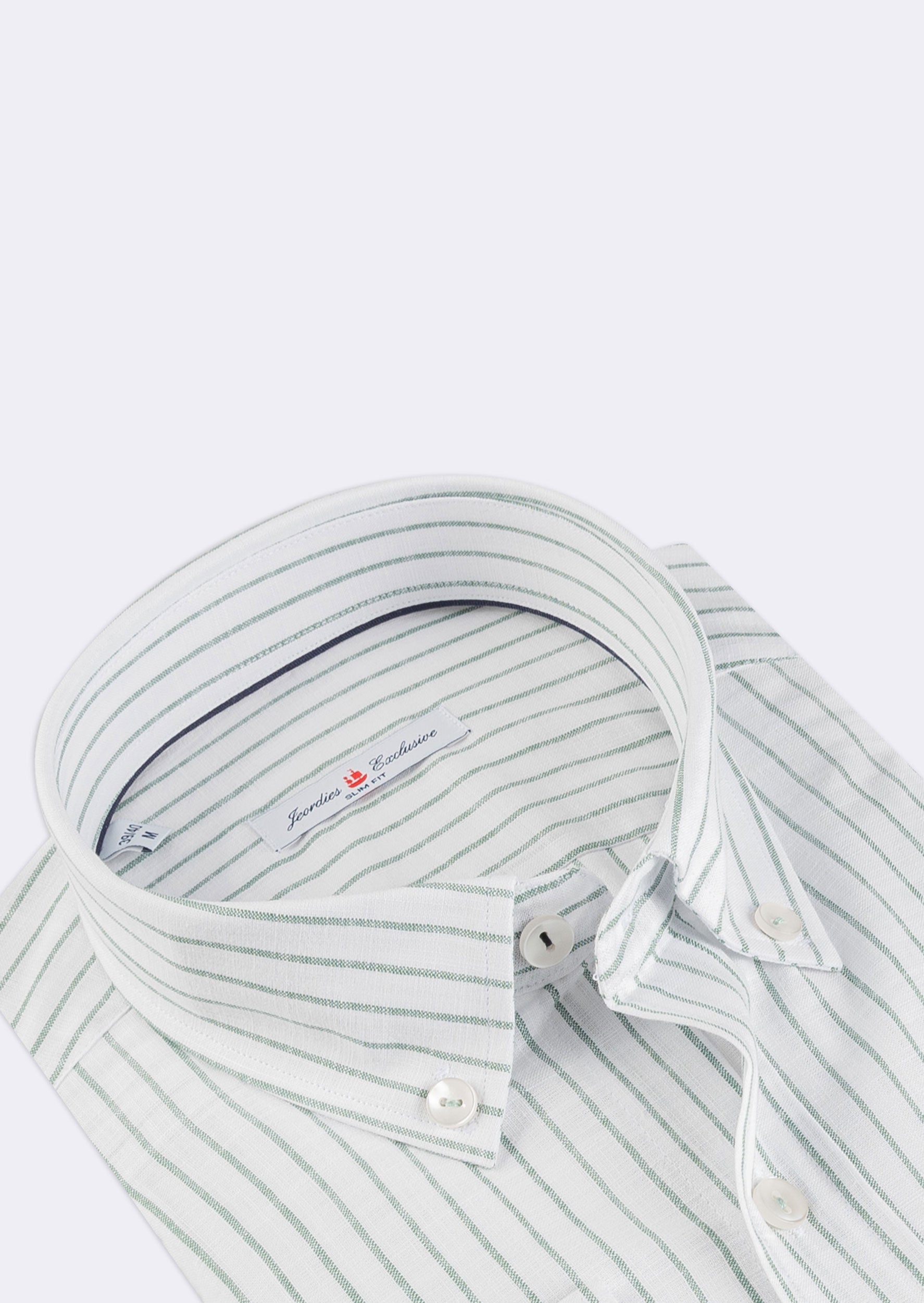 White - Green Long Sleeve Shirt