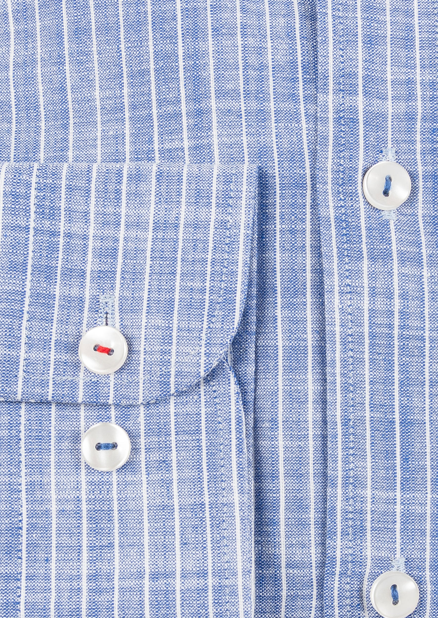 Sax Blue - White Long Sleeve Shirt