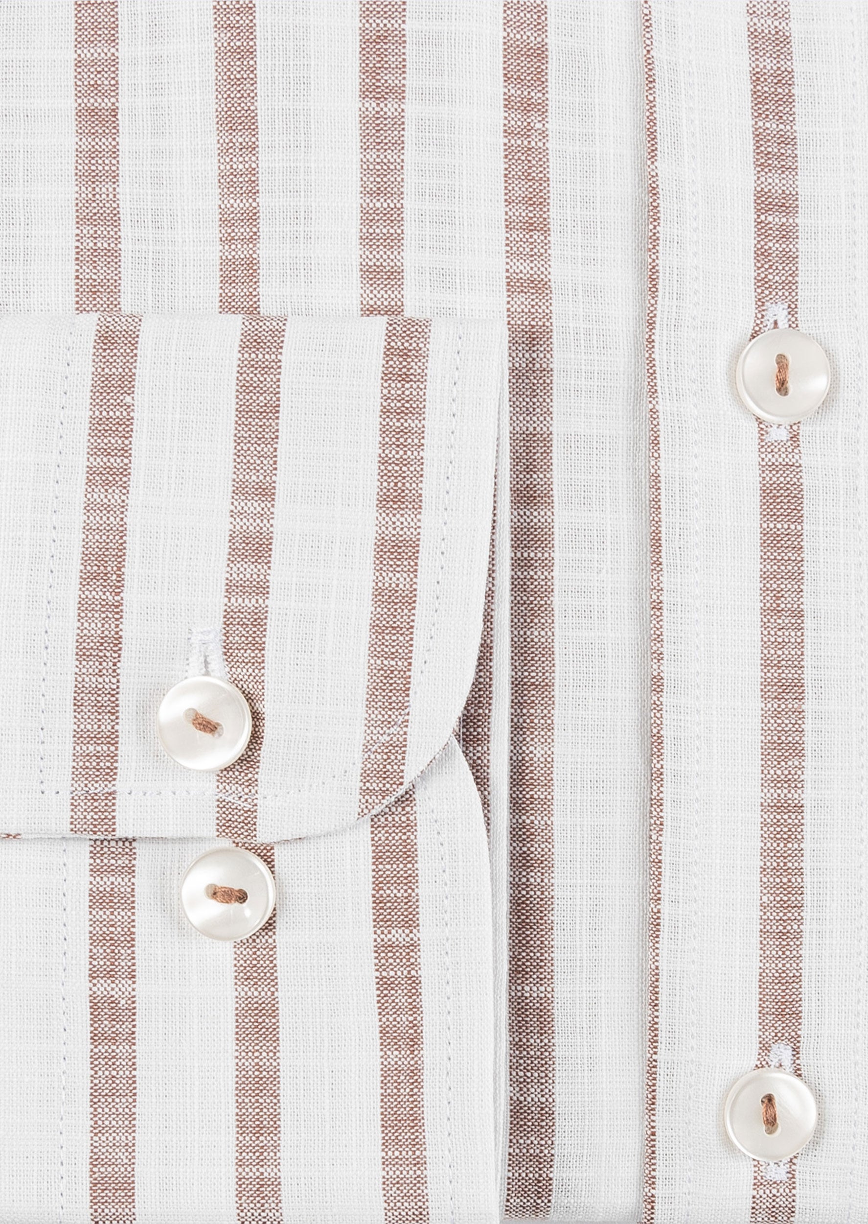 White - Brown Long Sleeve Shirt