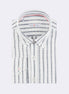 White - Navy Long Sleeve Shirt