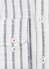 White - Navy Long Sleeve Shirt