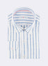 White - Sax Blue Long Sleeve Shirt