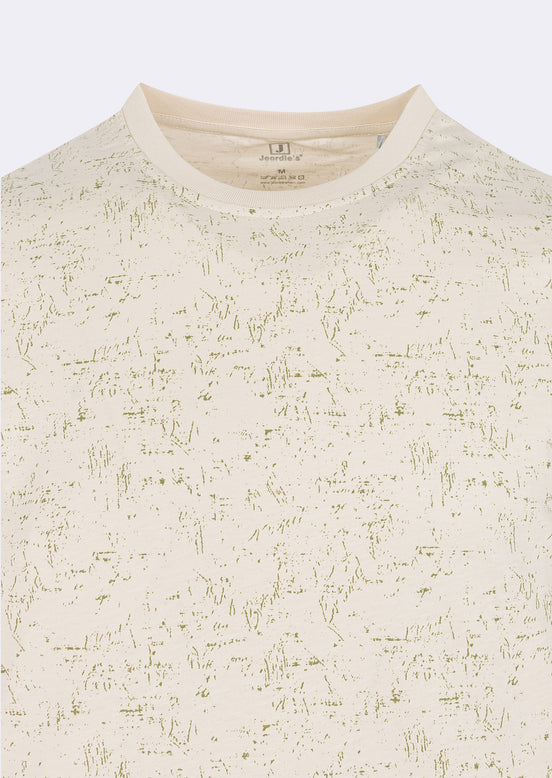 Beige Crew Neck T-shirt