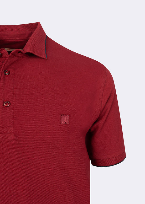 Burgundy Polo T-Shirt