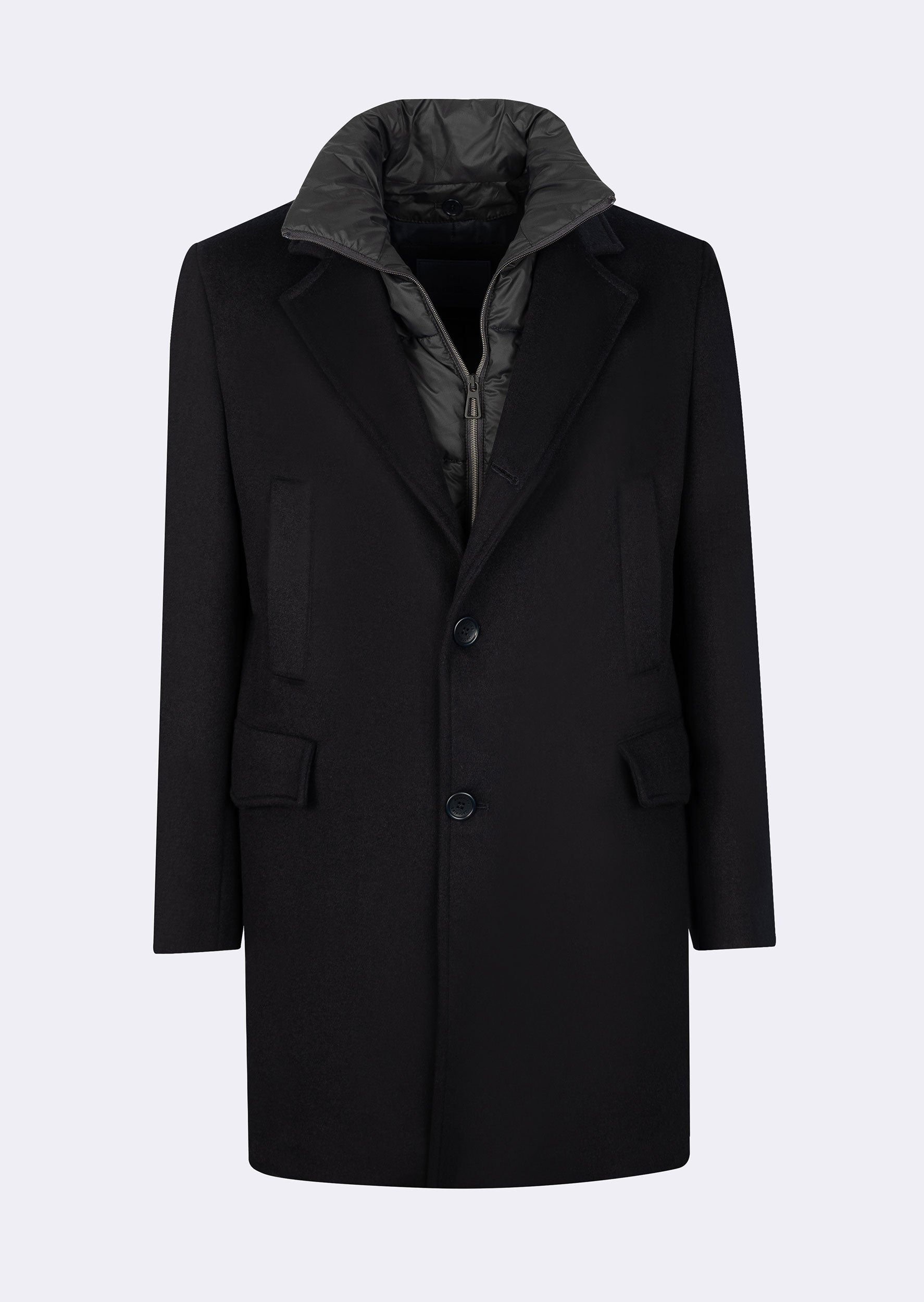 Navy Wool Coat