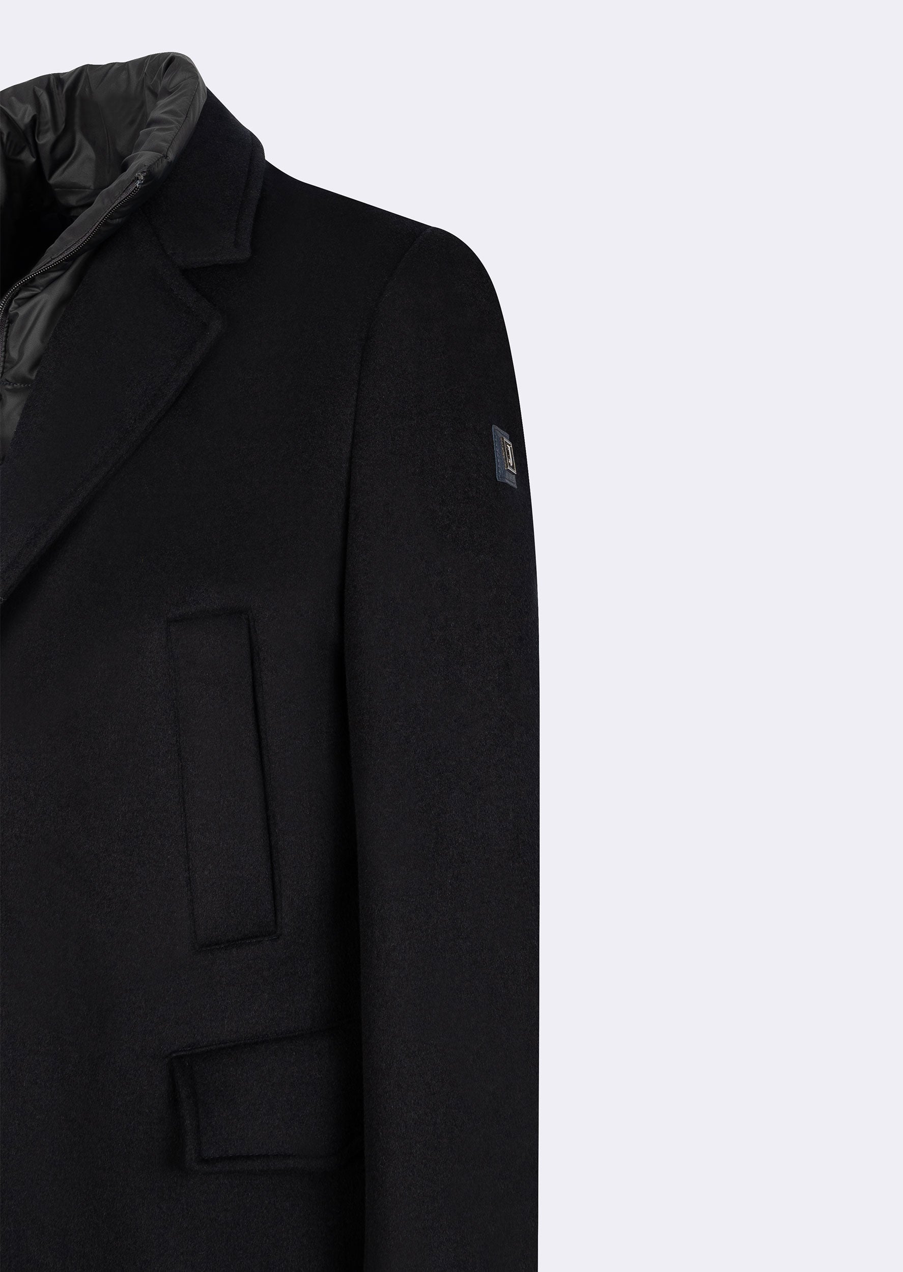 Navy Wool Coat