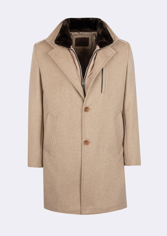 Navy Wool Coat